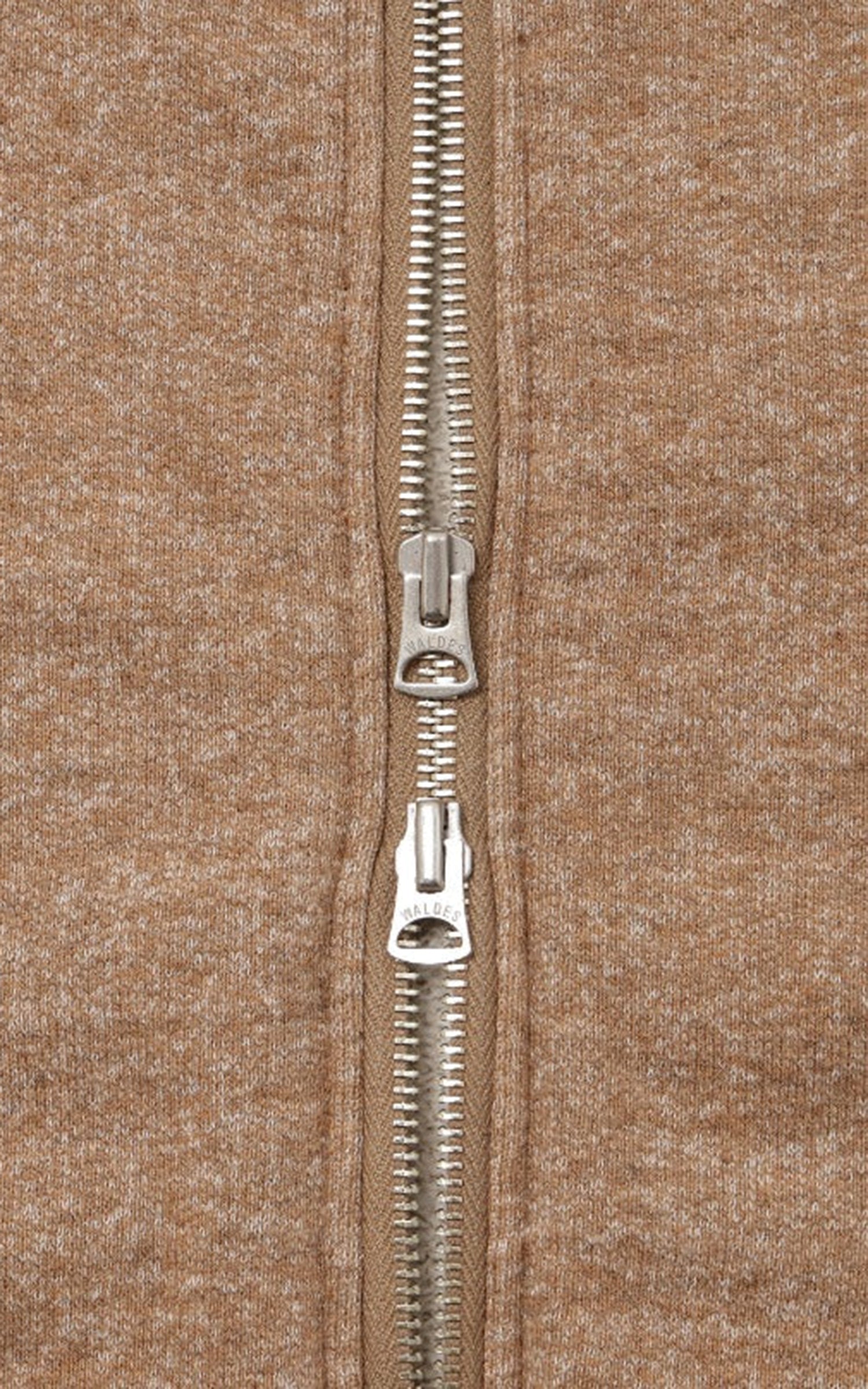 Wonder Looper Foxfibre® Yak Blend French Terry Zip Hoodie Tobacco