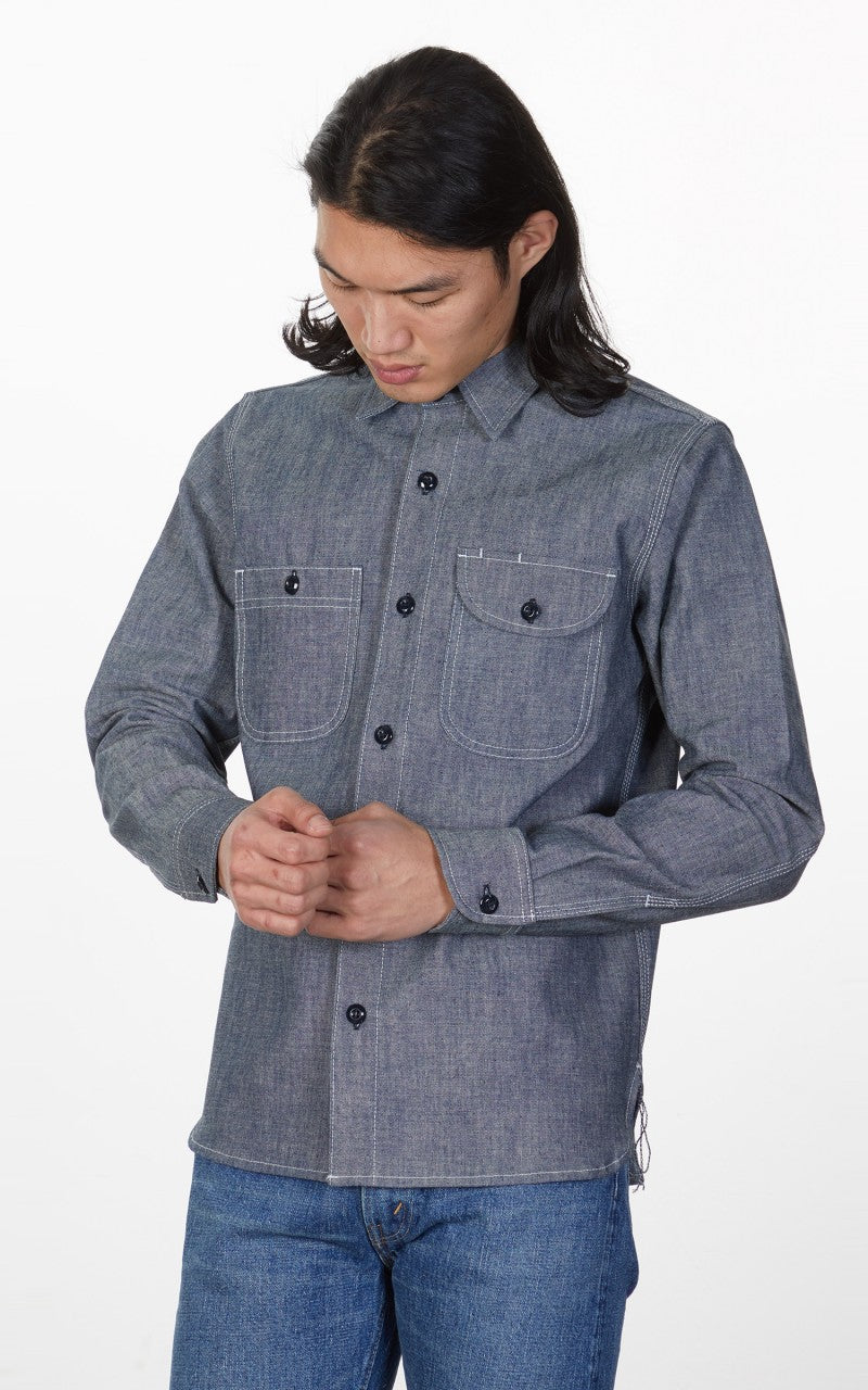 Rogue Territory Work Shirt Light Indigo Canvas