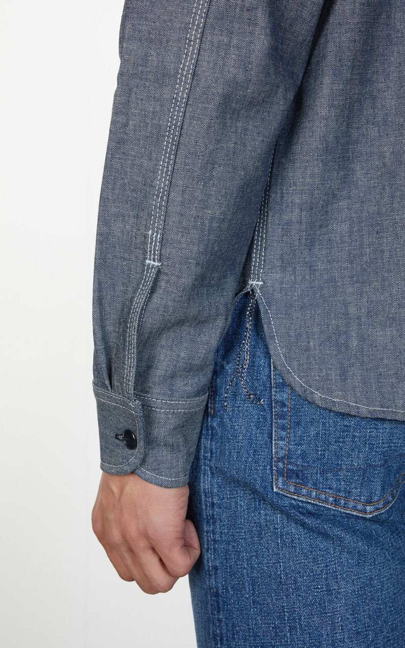 Rogue Territory Work Shirt Light Indigo Canvas