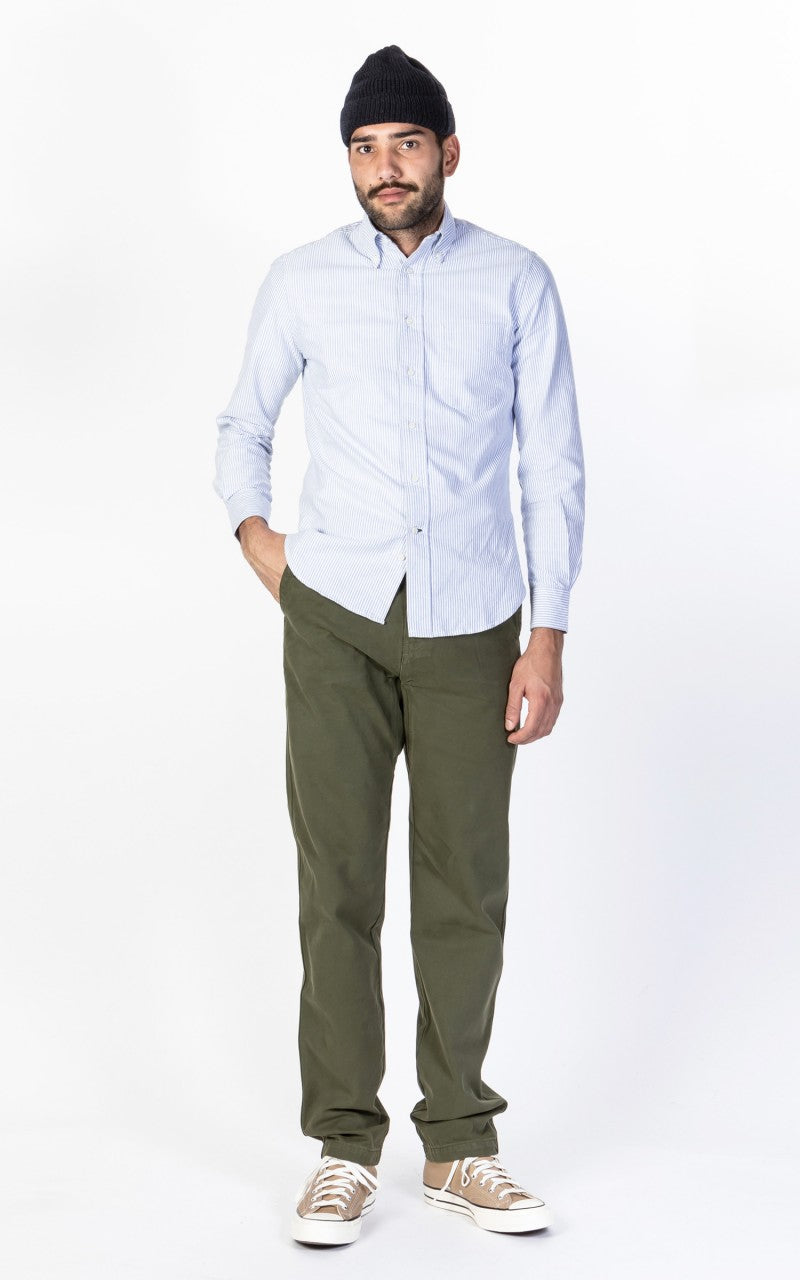Tellason Worker Pants Canvas Dark Olive
