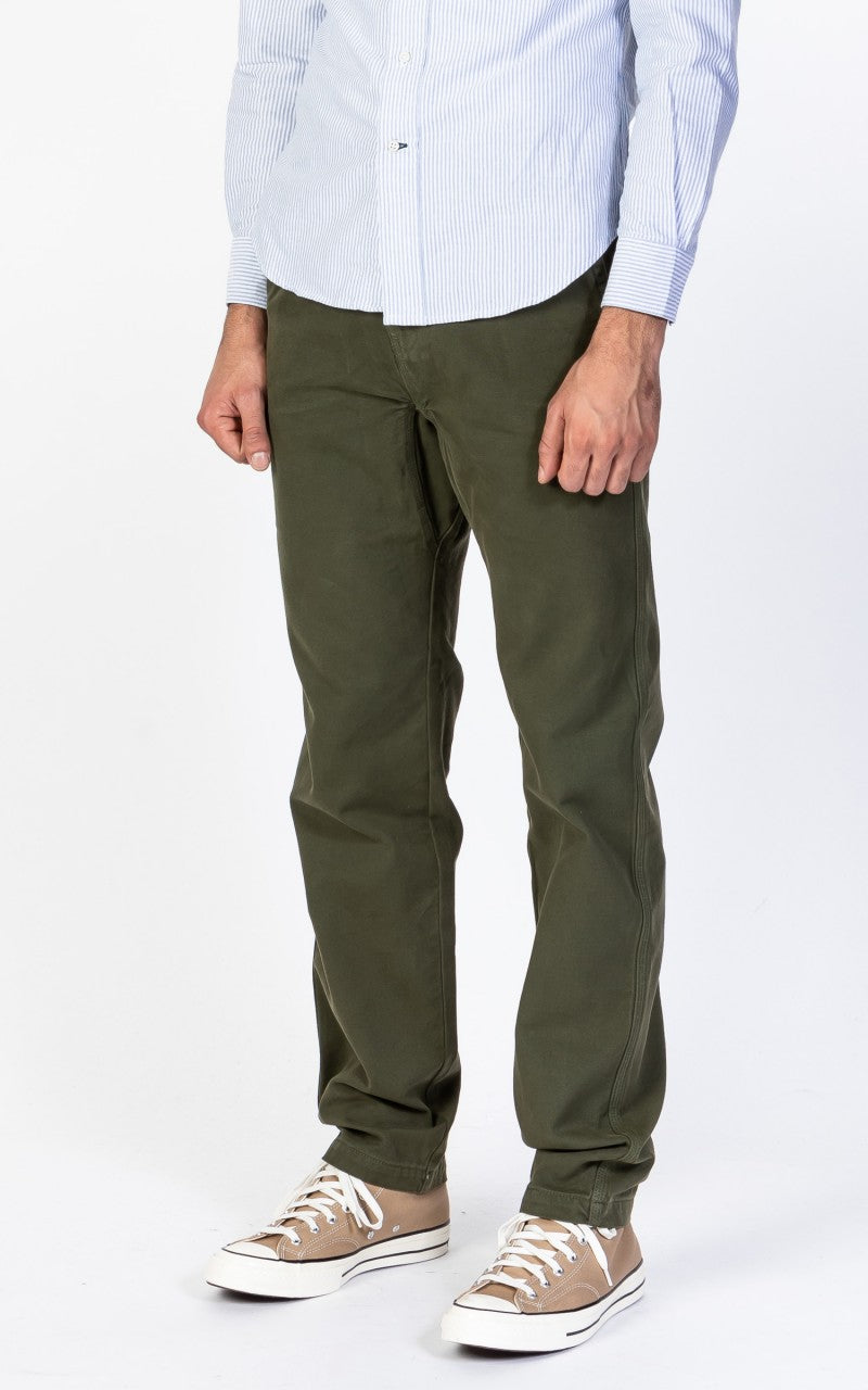 Tellason Worker Pants Canvas Dark Olive