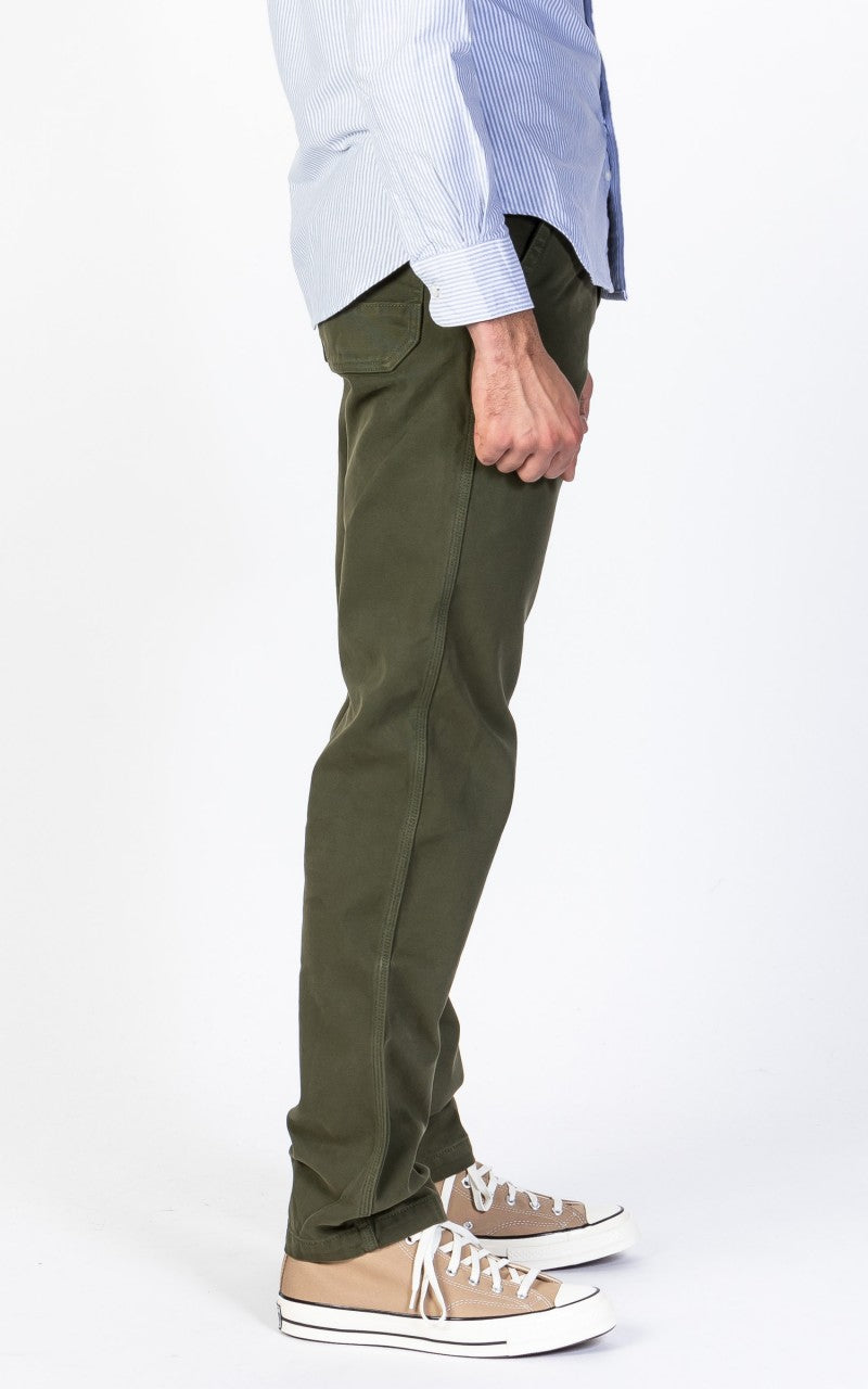 Tellason Worker Pants Canvas Dark Olive