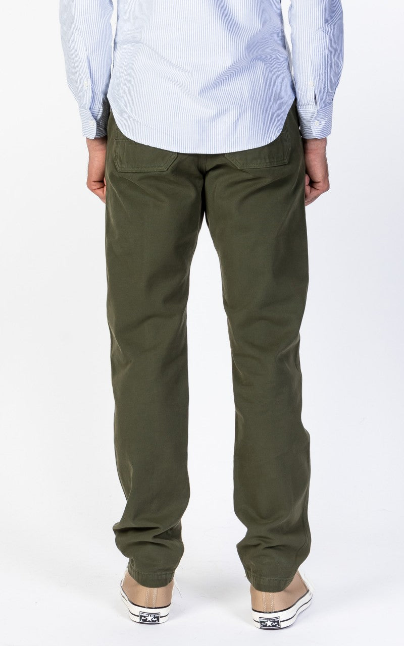 Tellason Worker Pants Canvas Dark Olive