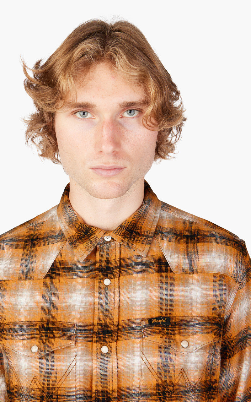Wrangler L/S Western Shirt Golden Oak
