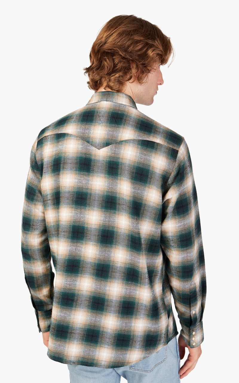 Wrangler L/S Western Shirt Dark Matcha