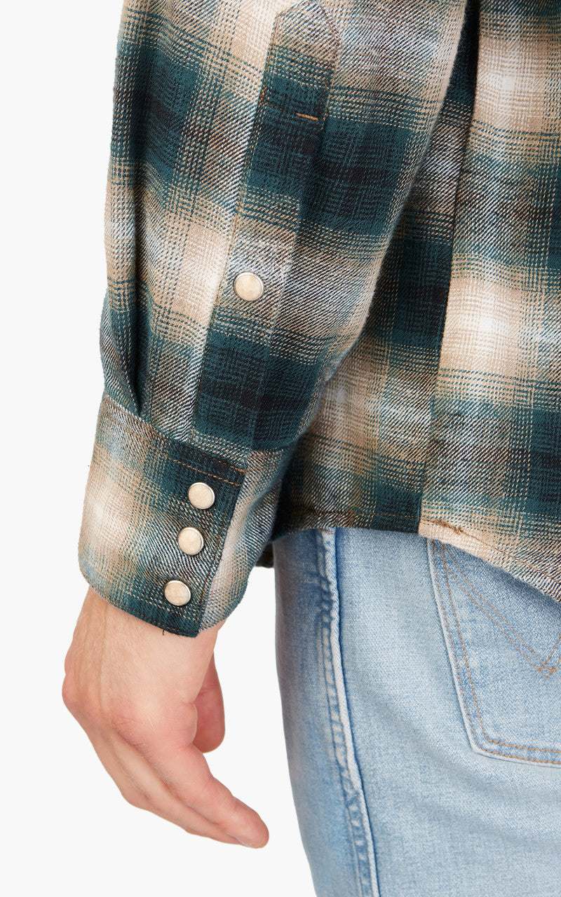 Wrangler L/S Western Shirt Dark Matcha