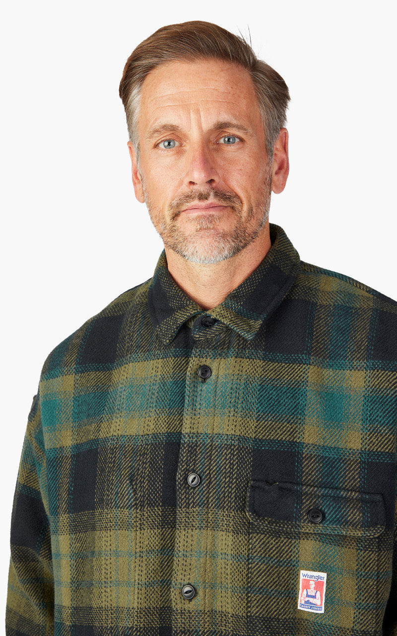 Wrangler Overshirt Oil Green