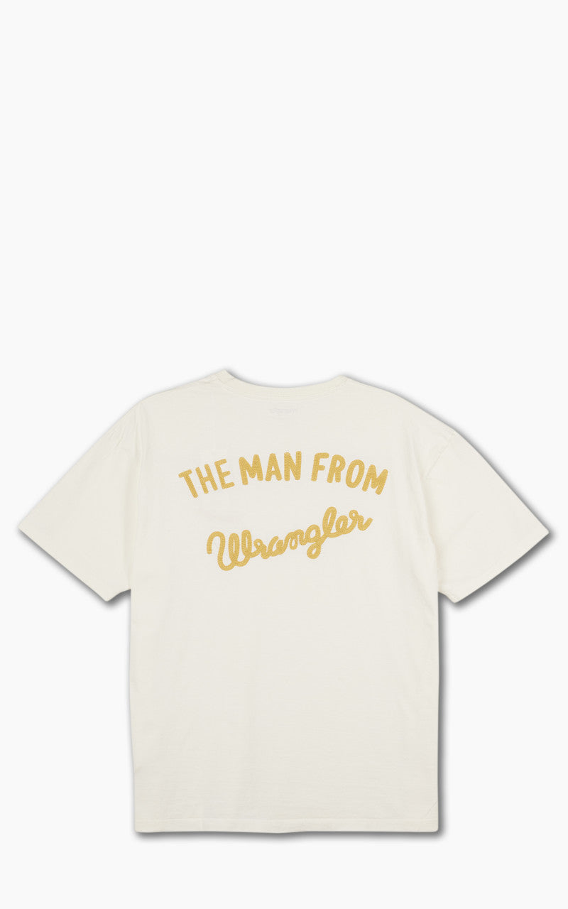 Wrangler Slogan Tee Worn White