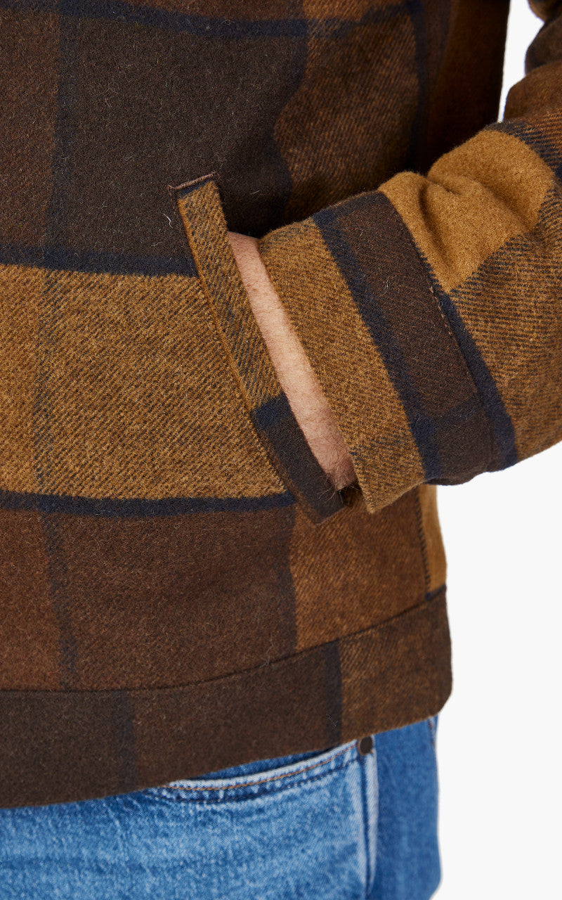 Wrangler Wool Trucker Jacket Yellow Check