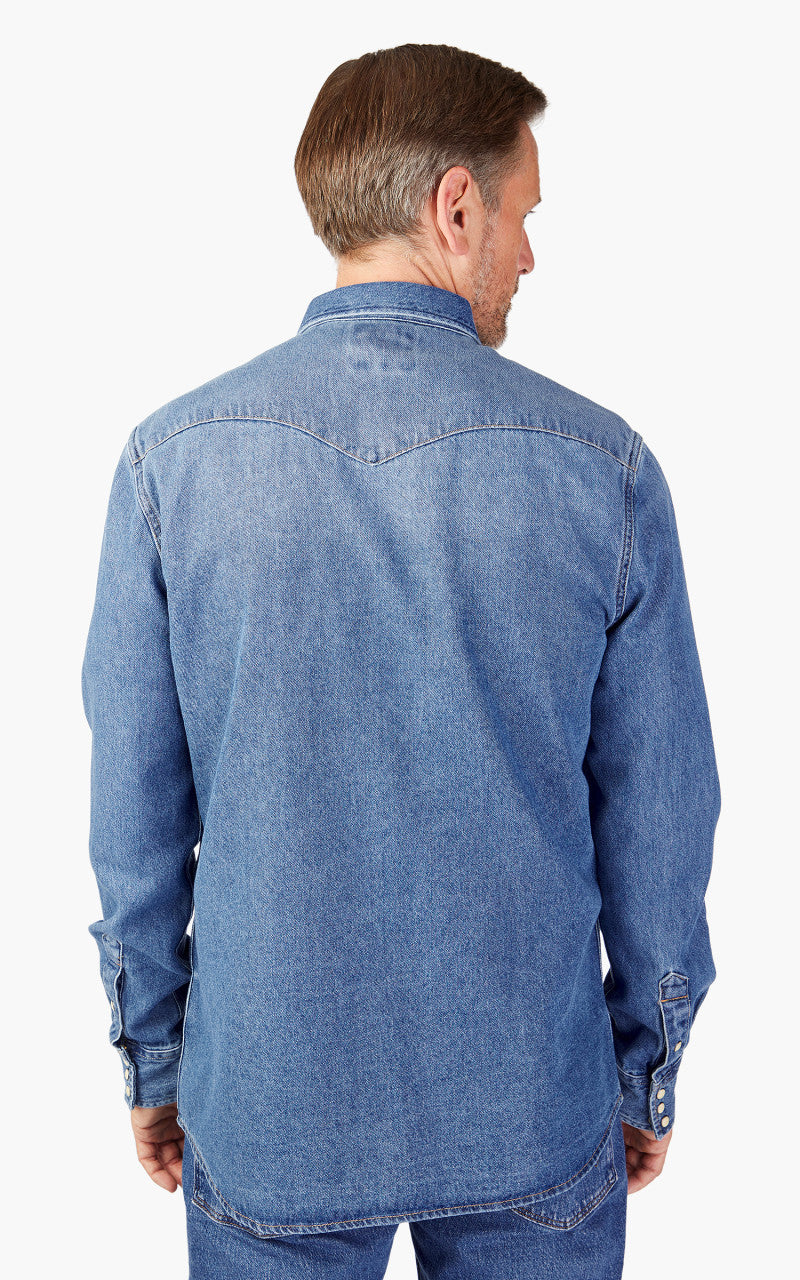 Wrangler L/S Western Shirt Icon Mid Stone
