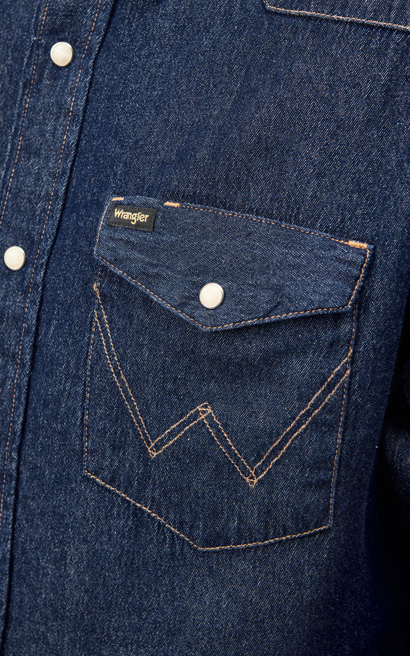 Wrangler Icons 27MW Western Shirt 1 New Indigo