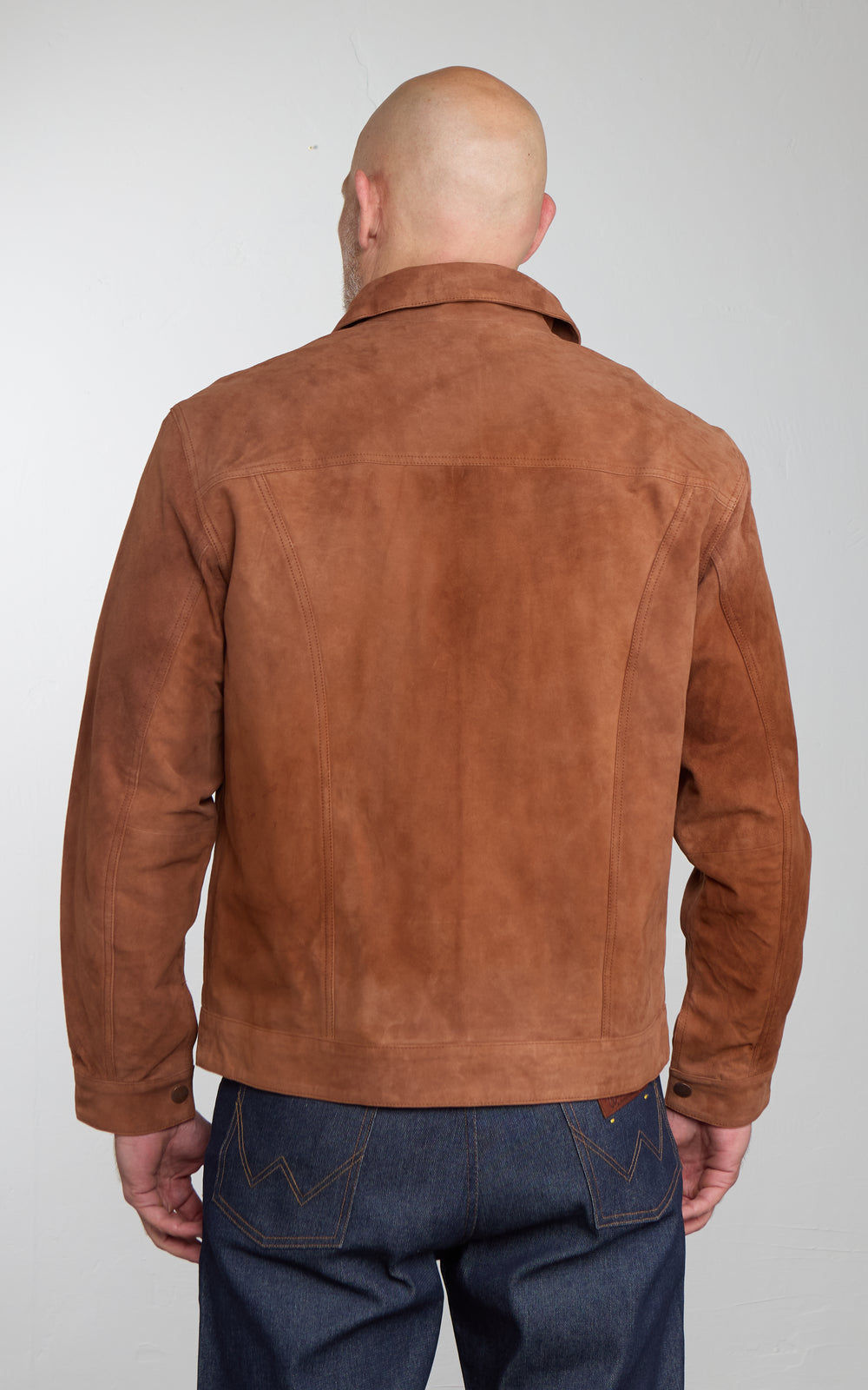 Wrangler Blue Bell Regular Suede 11MJZ Jacket Cherry Mahogany