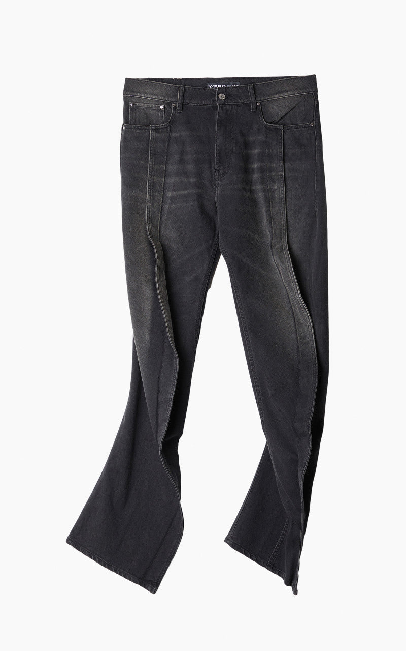 Y/Project Slim Banana Jeans Black