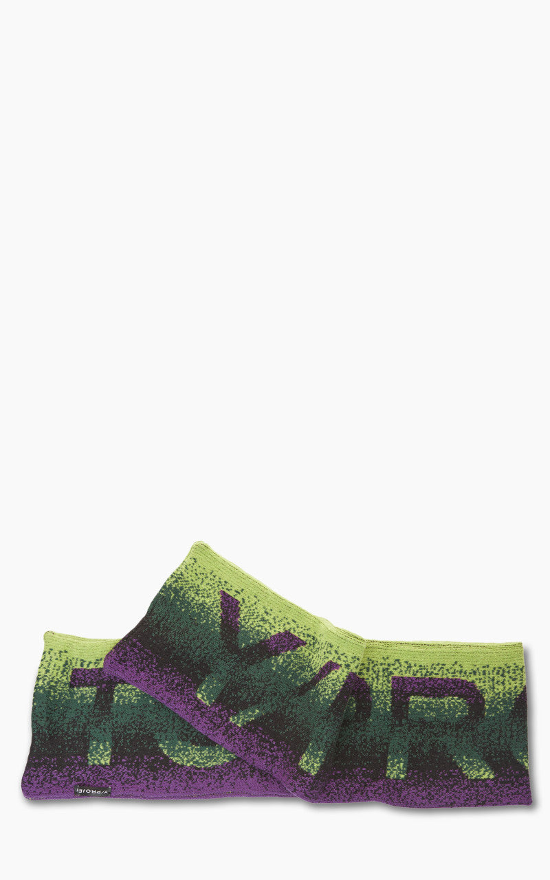 Y/Project Maxi Gradient Blanket Scarf Green/Purple