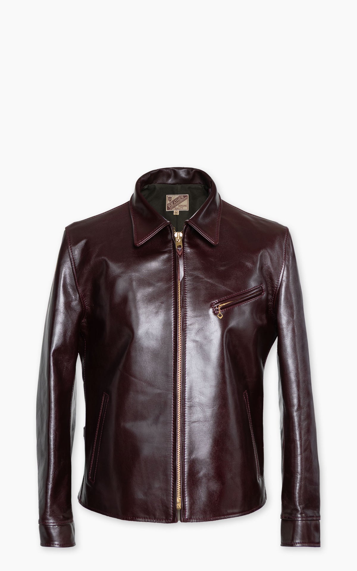 Y'2 Leather LSR-42 Aniline Steer Single Breasted Jacket Cherry