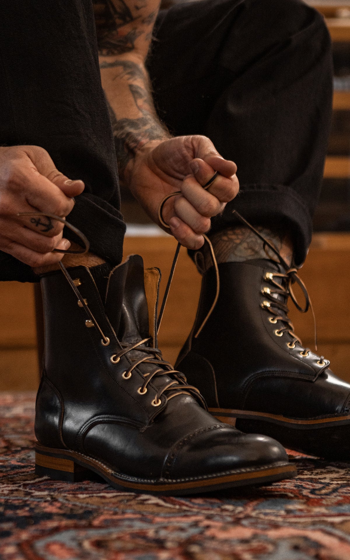 Unmarked DB Hunter Cap Toe Black CXL