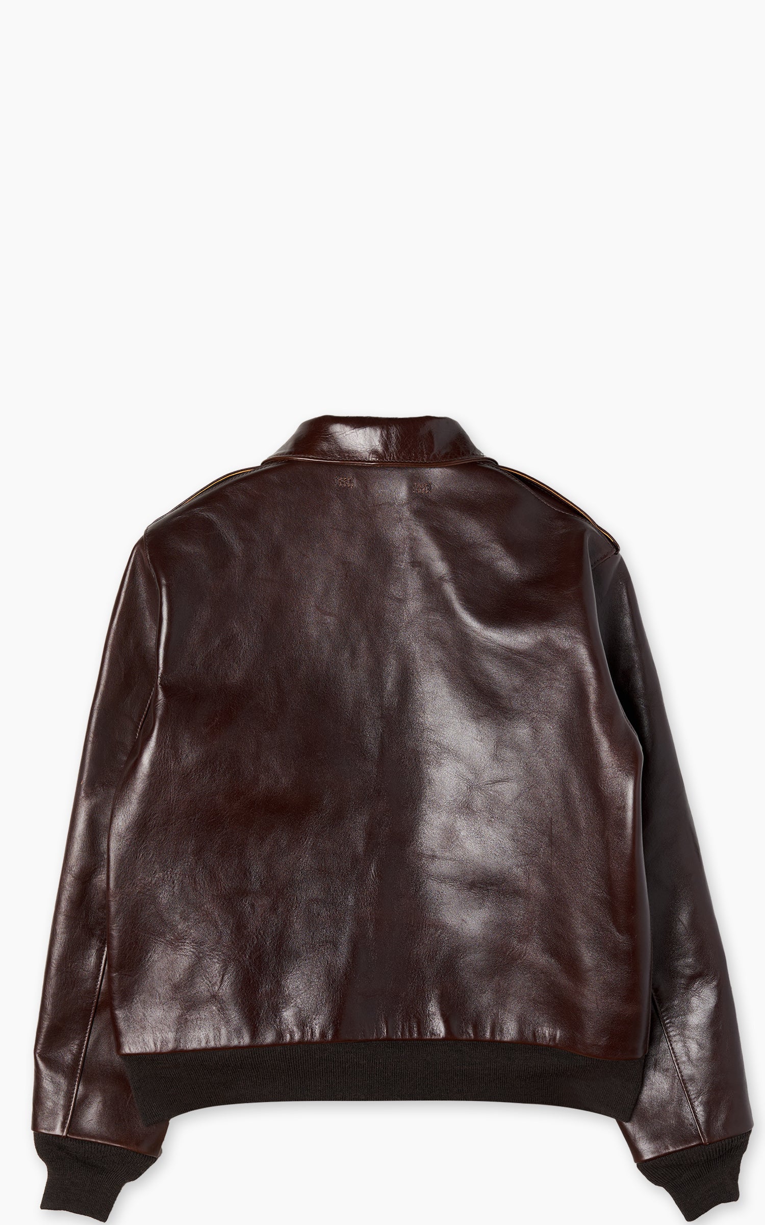 ジャケット・アウター A-2type Leather Jacket Dark Brown M Y'2 Leather A-2 Type Pull Up Leather Jacket Brown