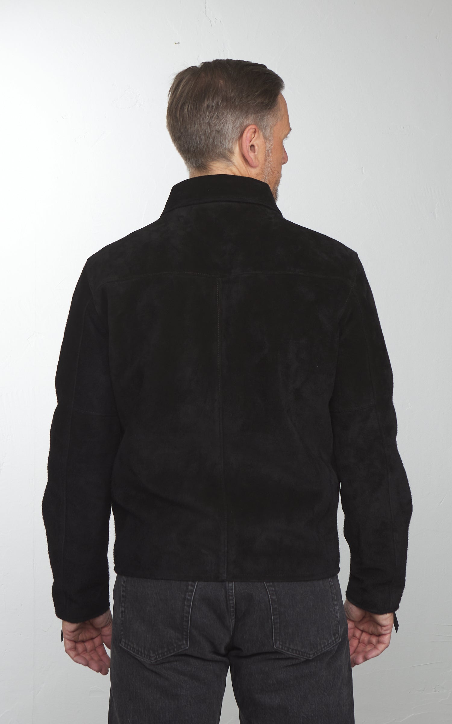Y'2 Leather TR-65 Steer Roughout Single Riders Jacket Black