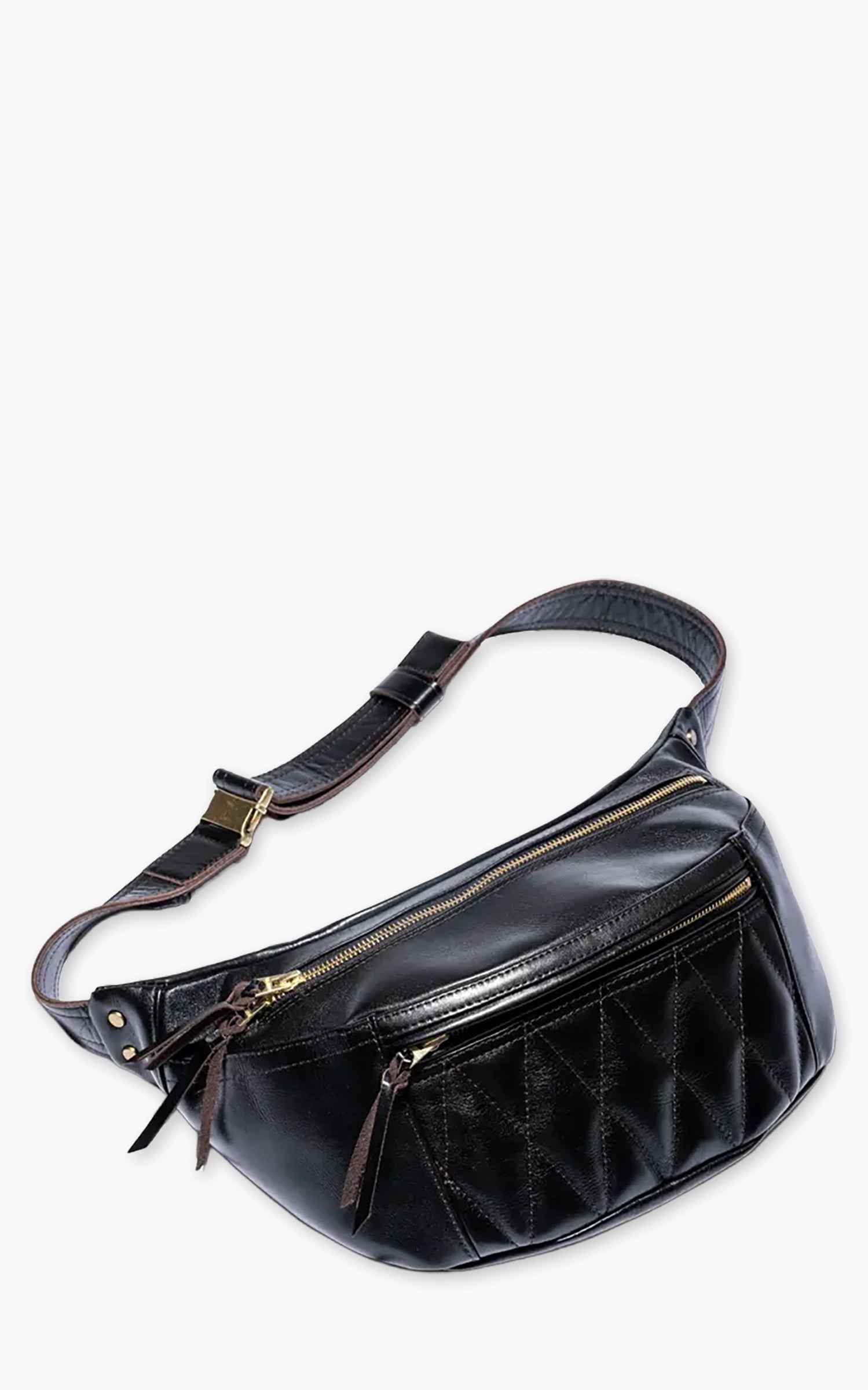 Y'2 Leather BG-09 Aniline Steer Waist Bag Cherry
