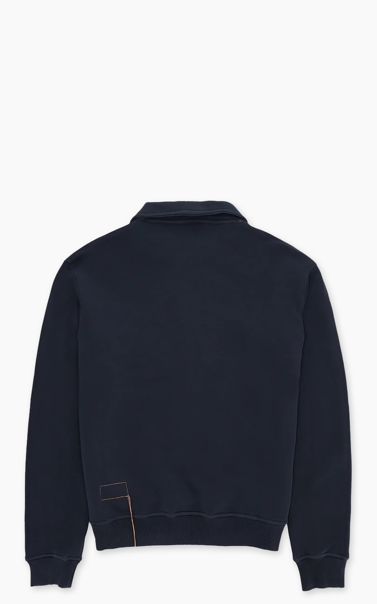 Fortela Yale Fleece Jersey Quarter Zip Sweatshirt Blue