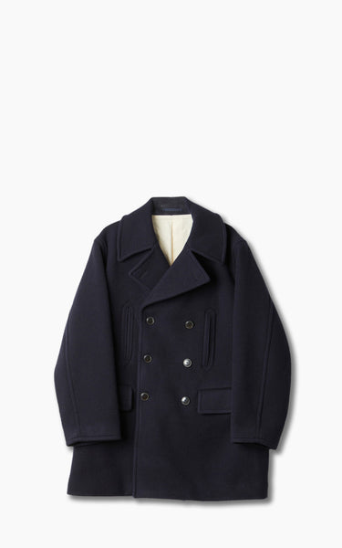 ジャケット・アウター YLEVE Wool MOSSER PEA COAT YLÈVE Wool Mosser Pea Coat Navy