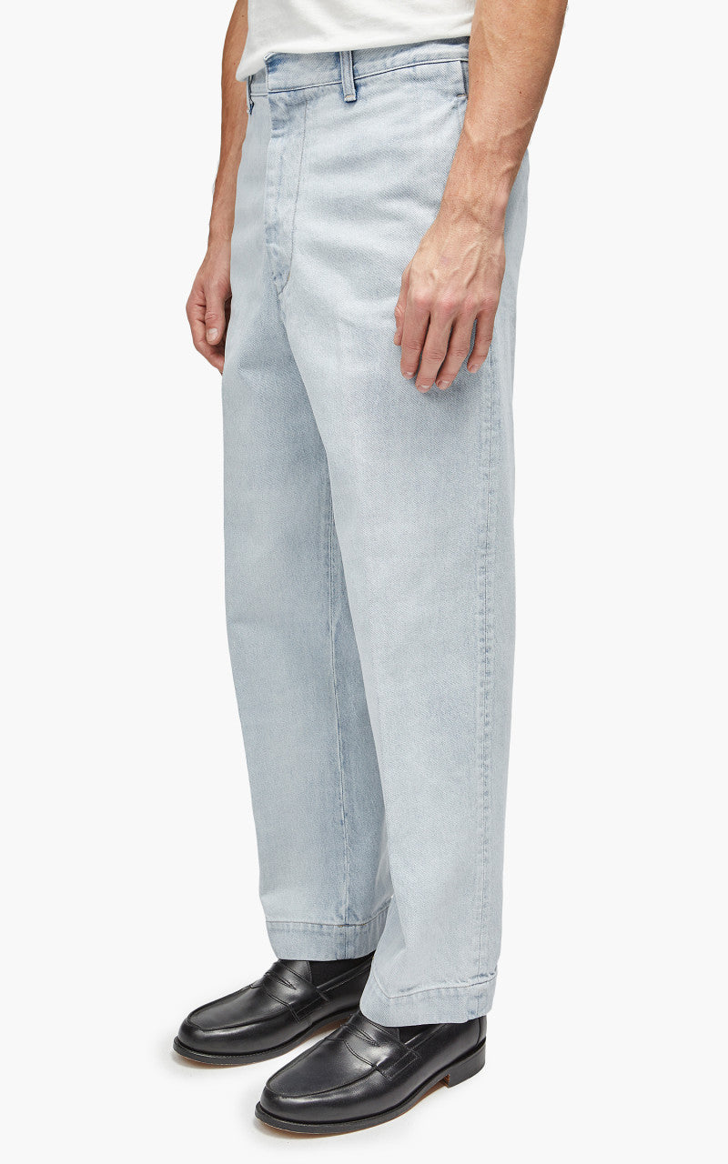 YLÈVE 13.5oz Denim Trousers Fade Ice Indigo