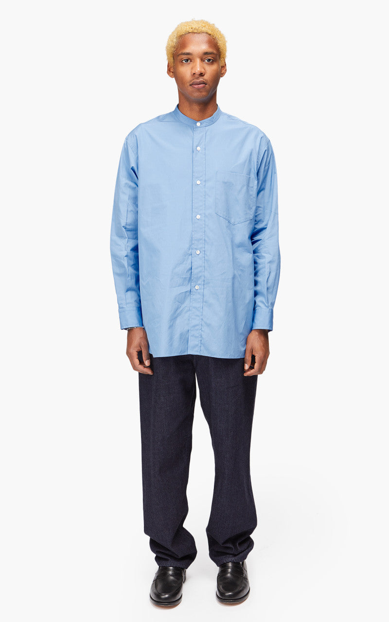 YLÈVE Cotton Broad Shirt Sax Blue