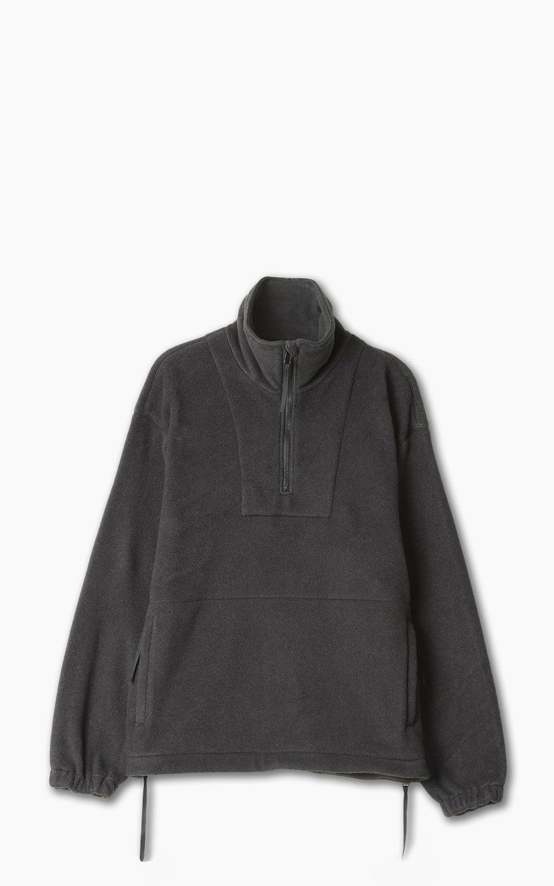 Yoke Fleece Pullover Shirt Black