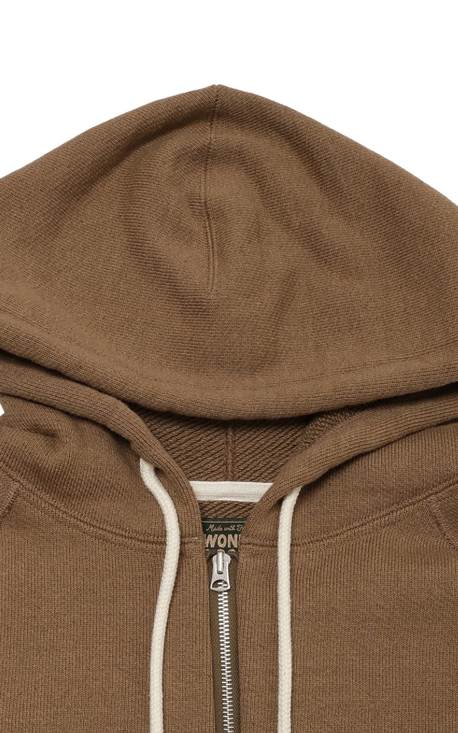 Wonder Looper Zip Hoodie Double Heavyweight French Terry Foxfibre® Coyote 80