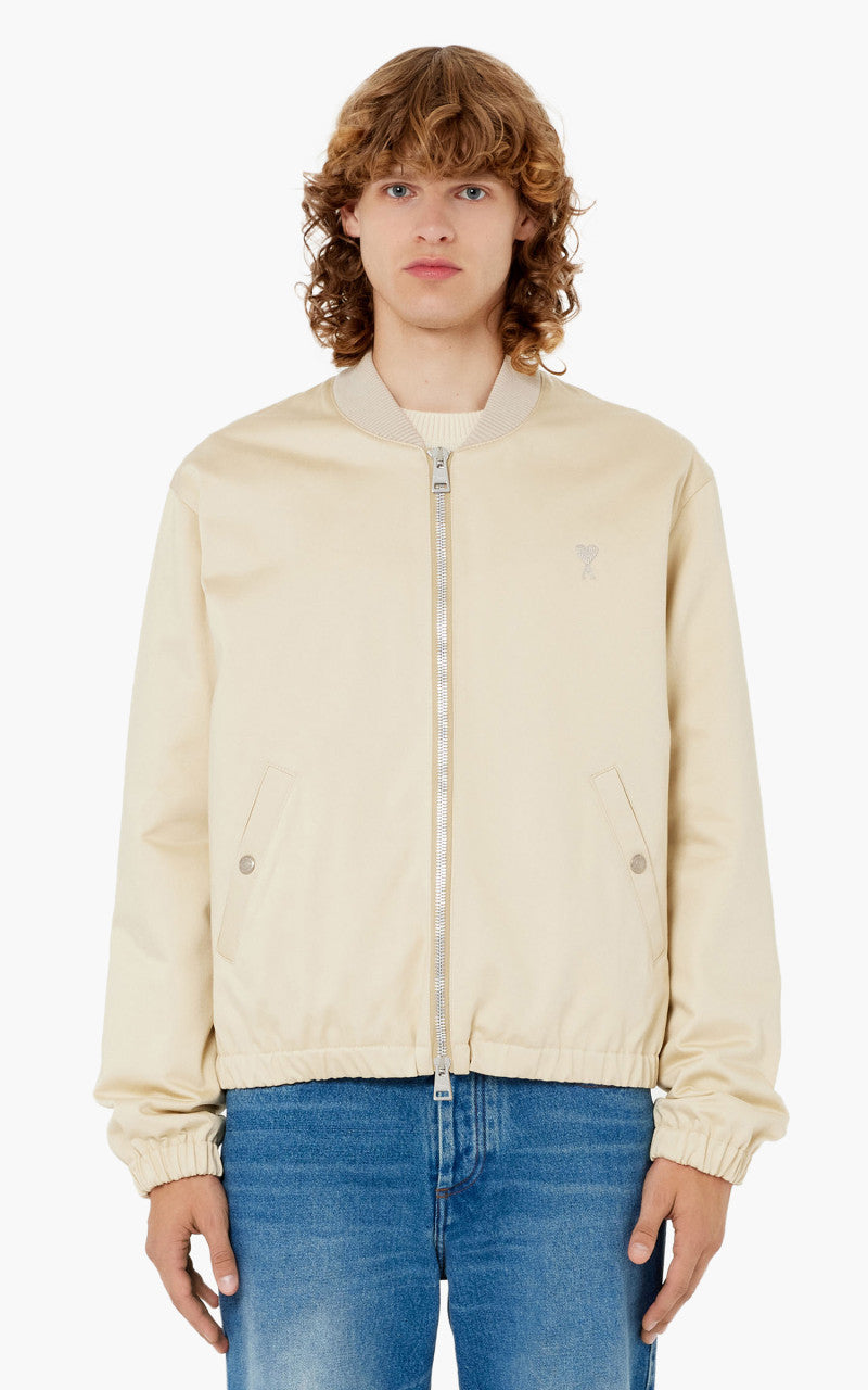 N*C様 AMI Paris AMI Paris Zipped Bomber Jacket Vanilla
