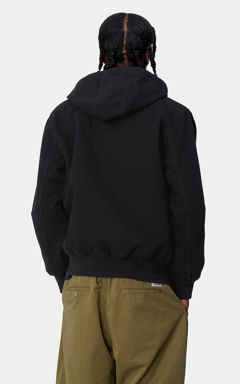 Carhartt WIP Active Jacket Dearborn Canvas Black Aged Canvas Carhartt WIP Active Jacket Dearborn Canvas Black Aged Canvas