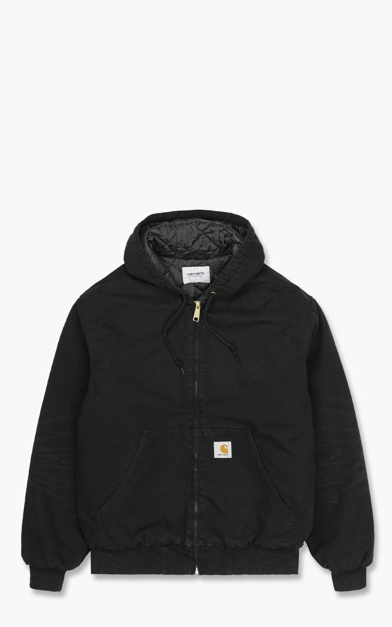Carhartt WIP OG Active Jacket Dearborn Canvas Aged Black