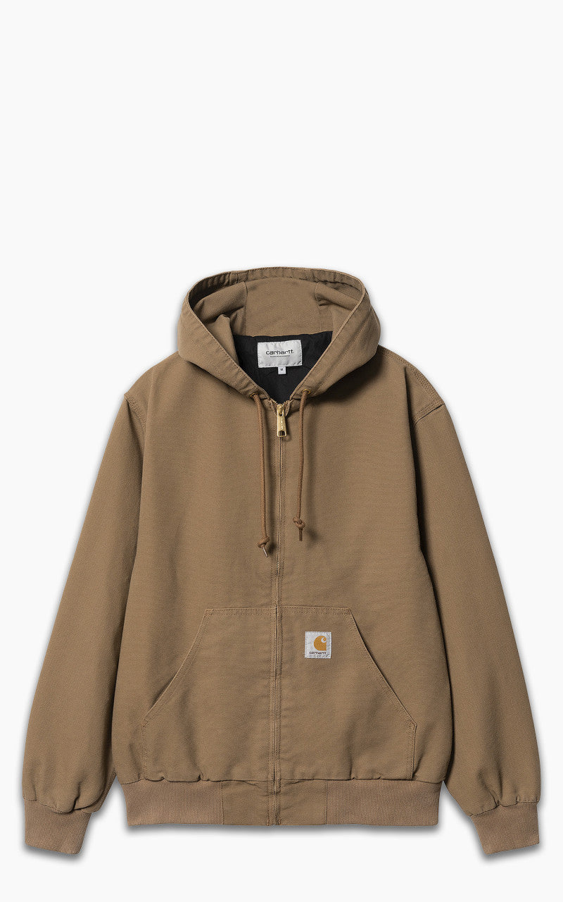Carhartt WIP Active Jacket Dearborn Canvas Hamilton Brown Rinsed