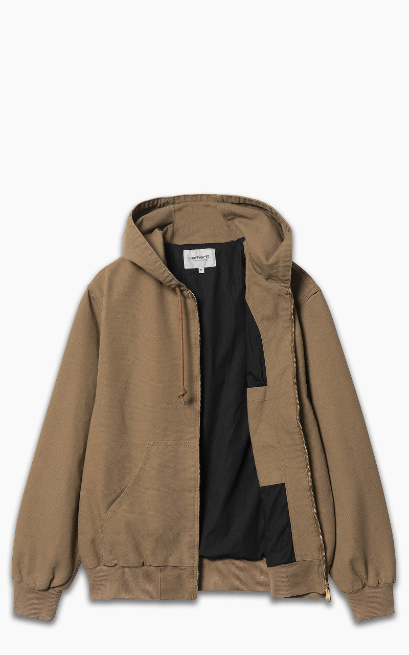 Carhartt WIP Active Jacket Dearborn Canvas Hamilton Brown Rinsed
