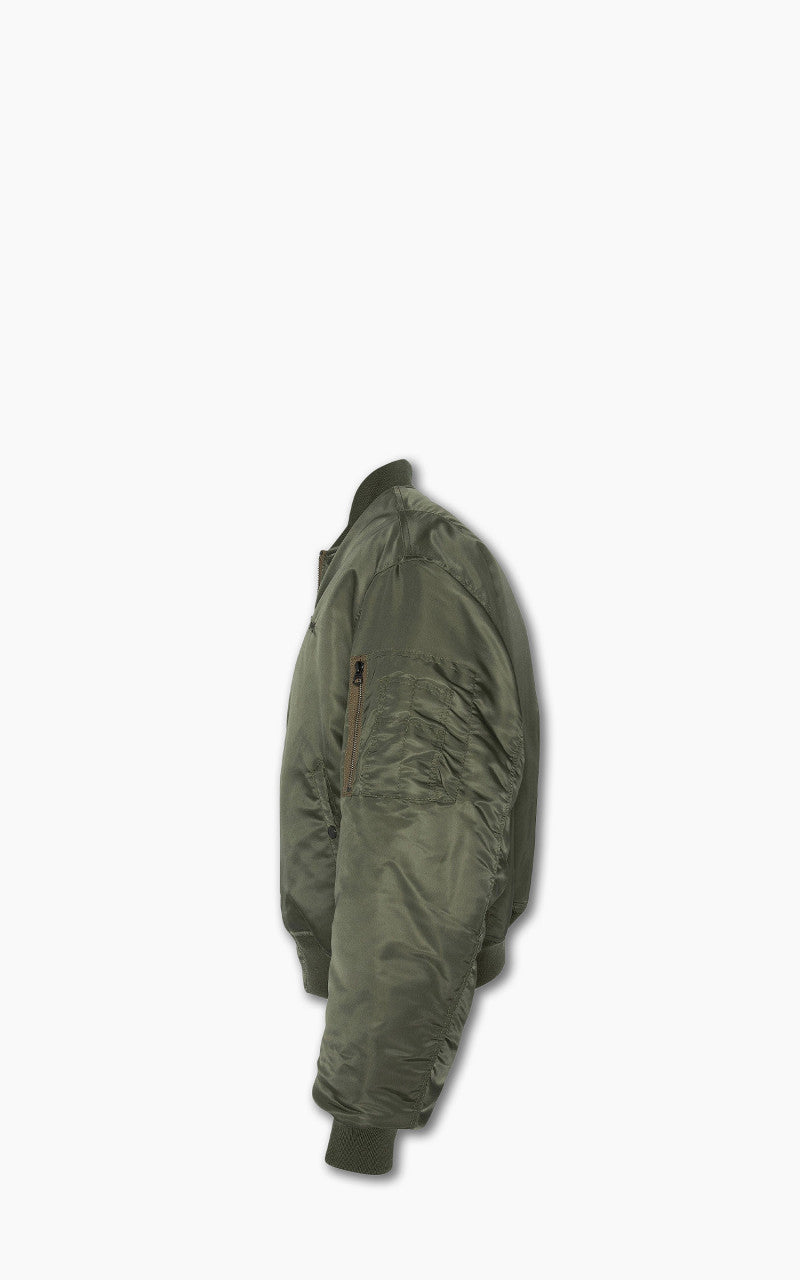 Schott NYC Airforce 90s Fit MA-1 Bomber Jacket Army Khaki