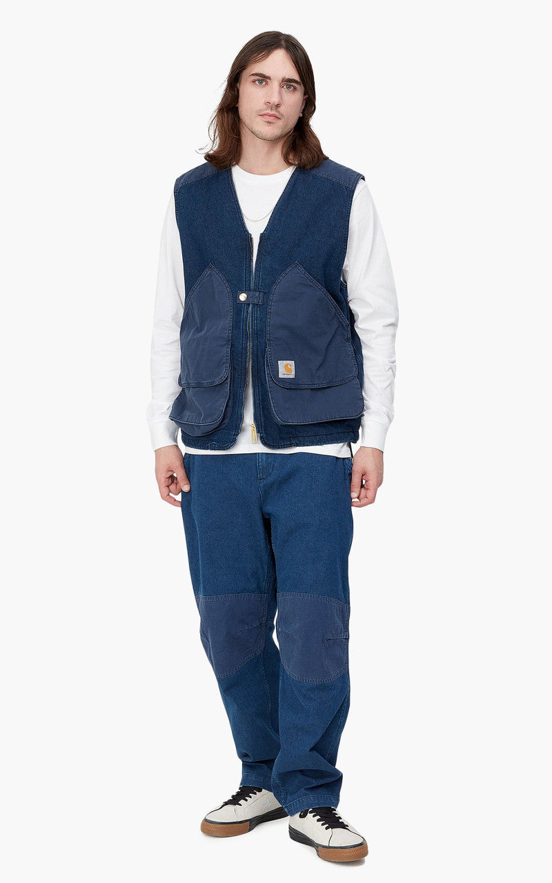 Carhartt WIP Alma Vest Blue Stone Washed