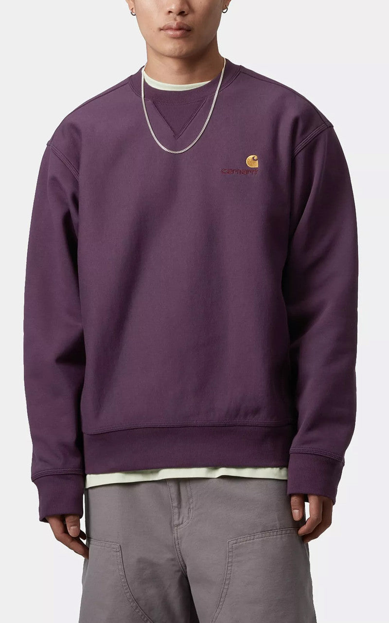Carhartt WIP American Script Sweatshirt Huckleberry