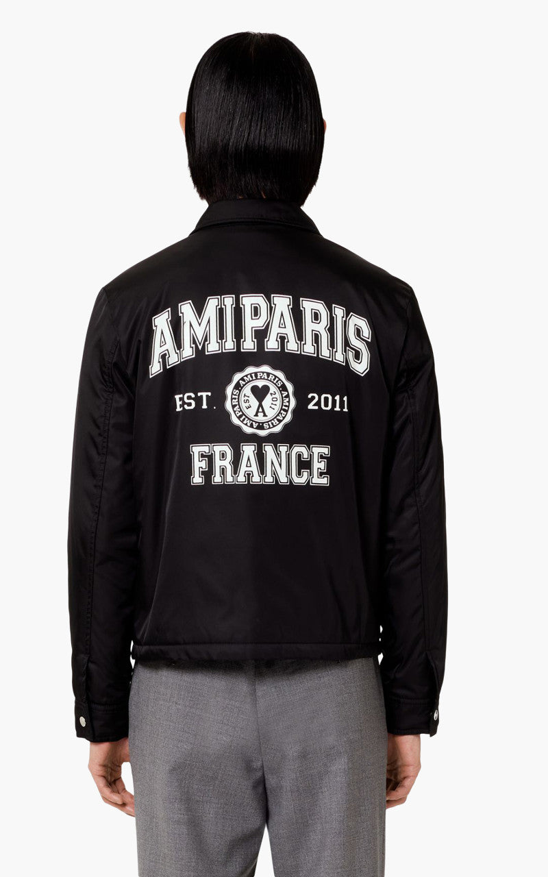 ami Paris スタジャン 黒/白 AMI PARIS ami Paris スタジャン 黒/白 AMI PARIS AMI Paris Ami De Coeur Zipped