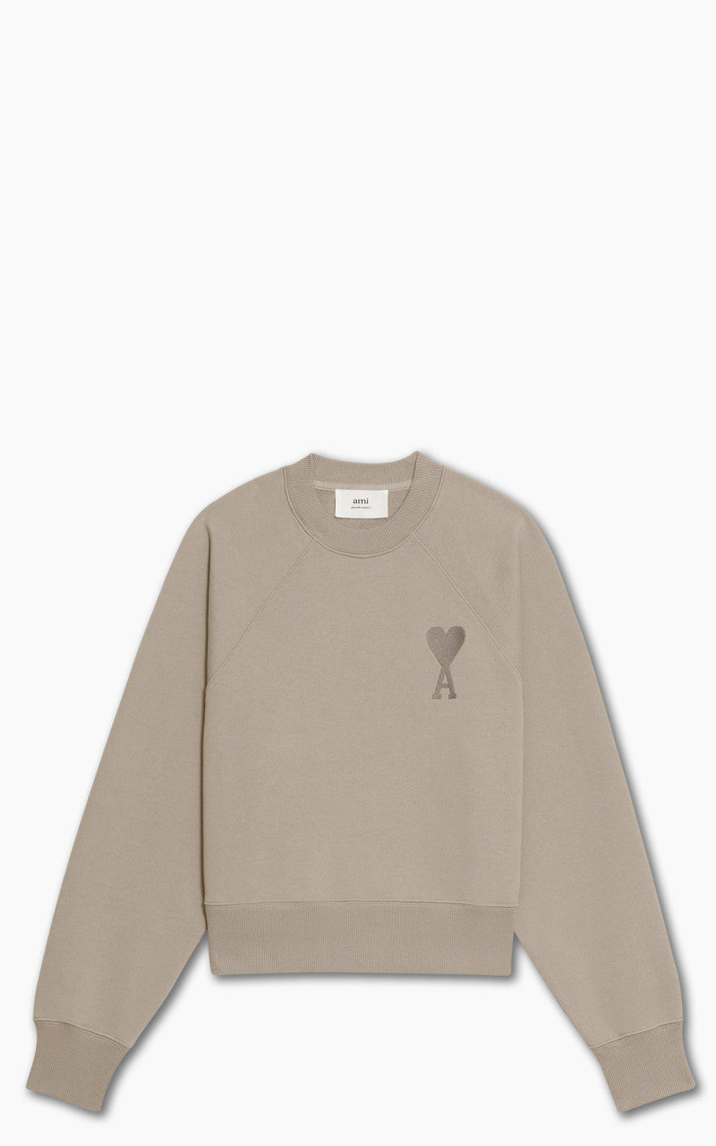 AMI Paris Tonal Big ADC Sweatshirt Dark Beige