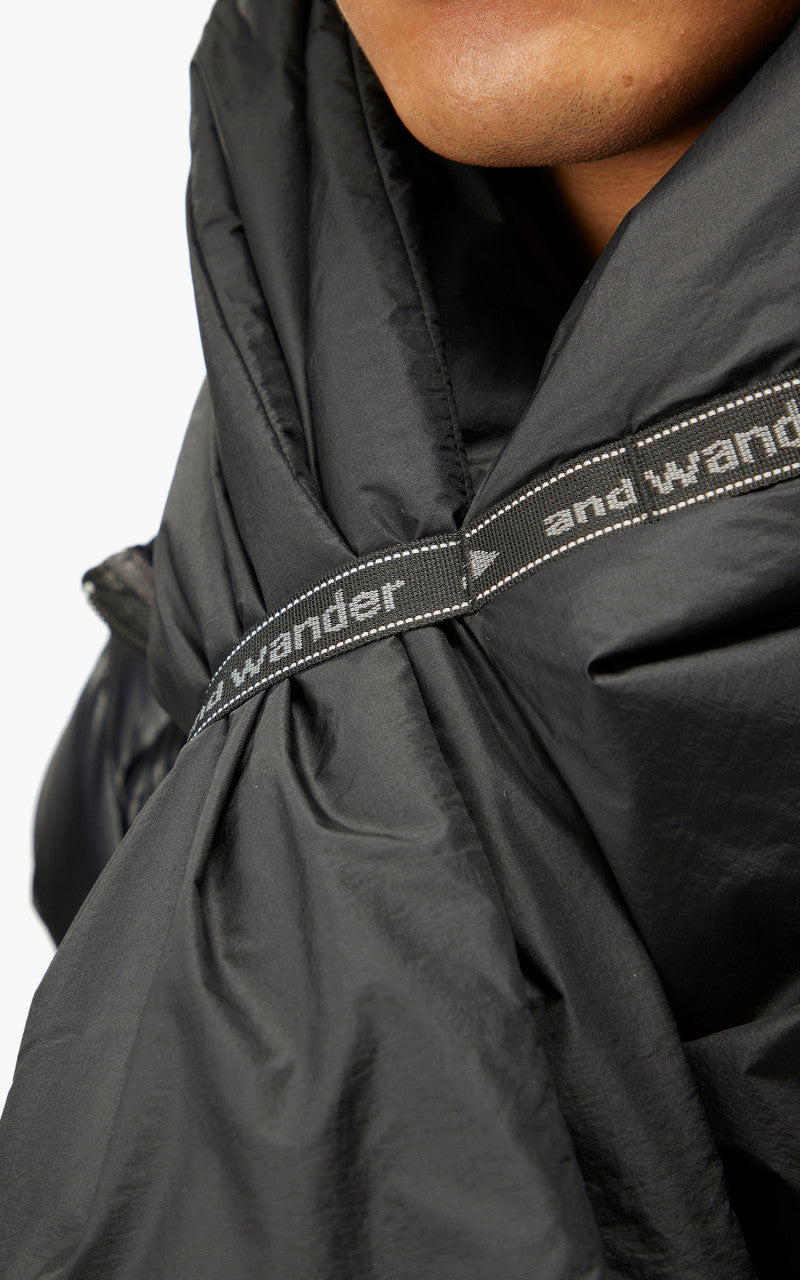 小物 and wander / PRIMALOFT rip muffler and wander Primaloft Rip Muffler Black