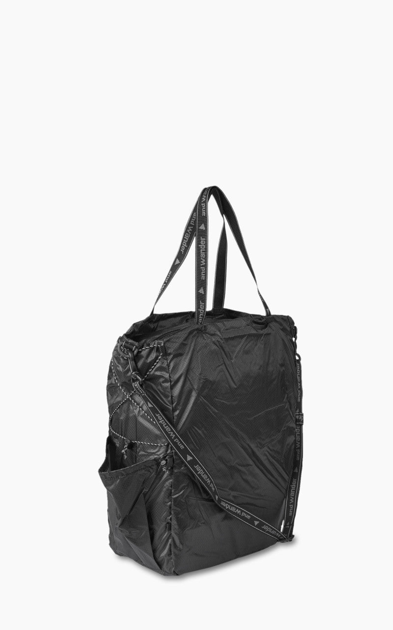 and wander Sil Tote Bag Charcoal