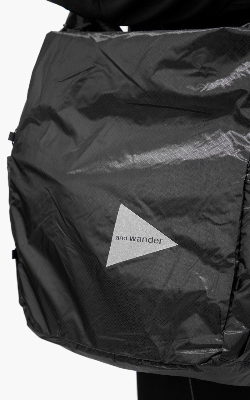 and wander Sil Tote Bag Charcoal