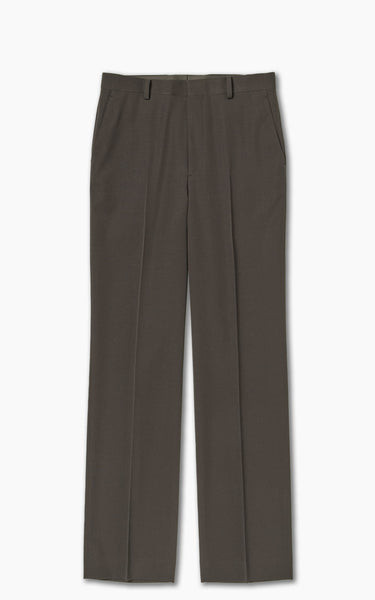 Auralee Light Wool Max Gabardine Slacks Dark Brown