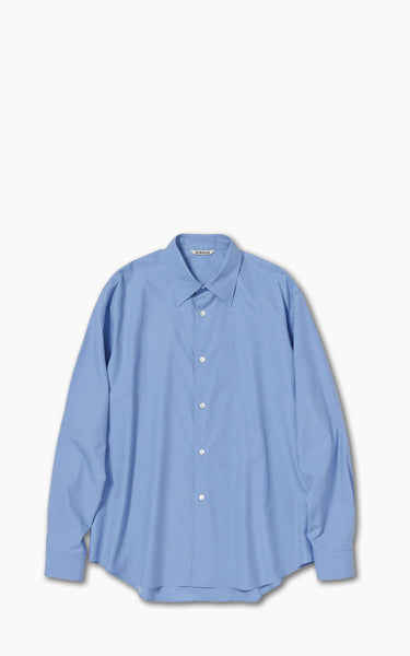 AURALEE A22SS01TN WASHED FINX SHIRTS 3 Auralee Washed Finx Twill Shirt Light Pink