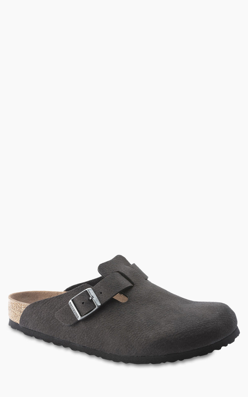 Birkenstock Boston Microfibre Desert Dust Black