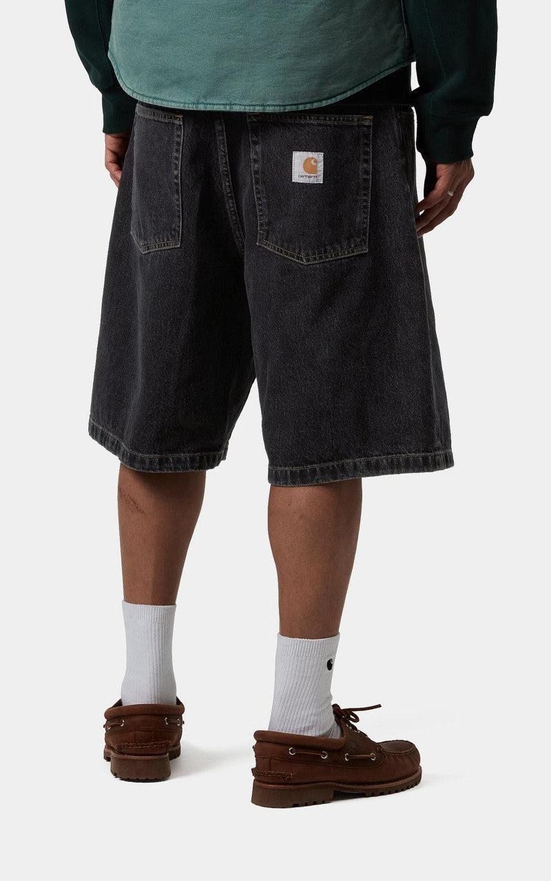 Carhartt WIP Brandon Short Smith Denim Stone Washed Black