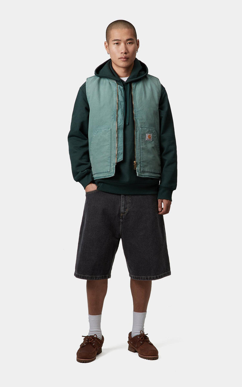 Carhartt WIP Brandon Short Smith Denim Stone Washed Black