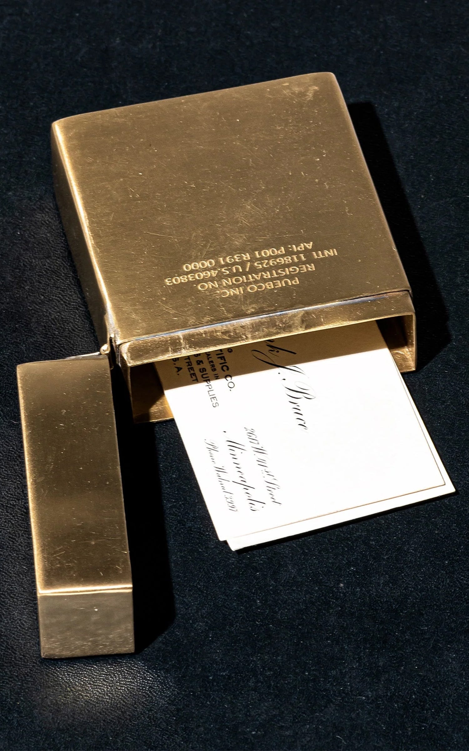 Puebco Brass Playing Card Case