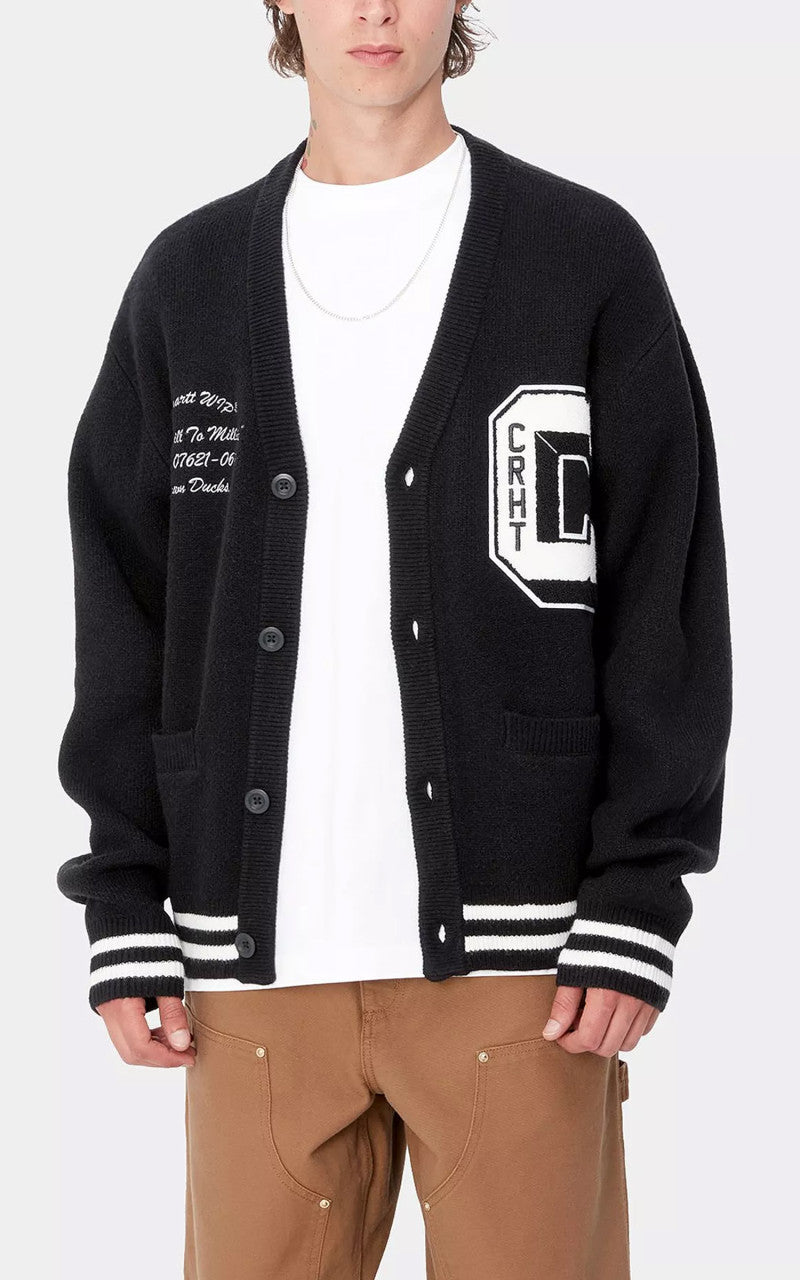 Carhartt WIP Brown Ducks Cardigan Black/Wax