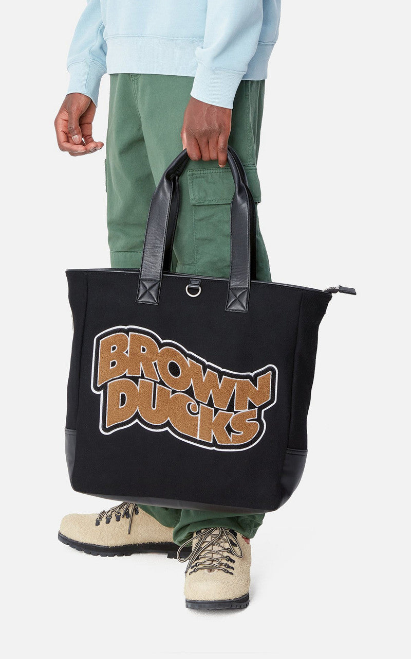 Carhartt WIP Brown Ducks Tote Schwarz/Schwarz